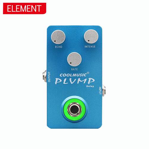 厂家 电吉他单块效果器 PLUMP delay 模拟延长重金属失真电源器