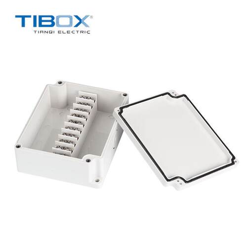 TIBOX-接线端子户外防水接线盒矿用ABS塑料盒IP66轨道交通适用