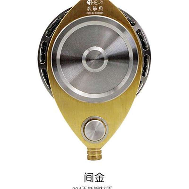 水晶鱼自便收线活鱼扣3钢4不锈0收缩绳栓鱼锁路亚动携轮式伸缩扣