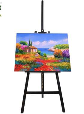 2.5M黑色实木画架展示架家用实木美术生写生支架式画架子