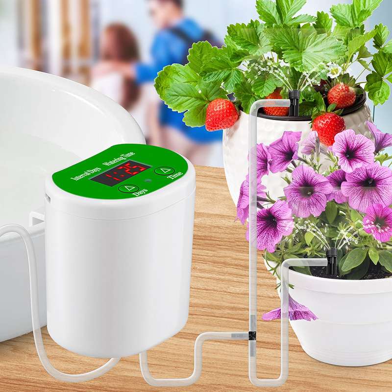NC花园阳台自动定时浇花浇水器庭院植物洒水户外太阳能浇花机灌溉