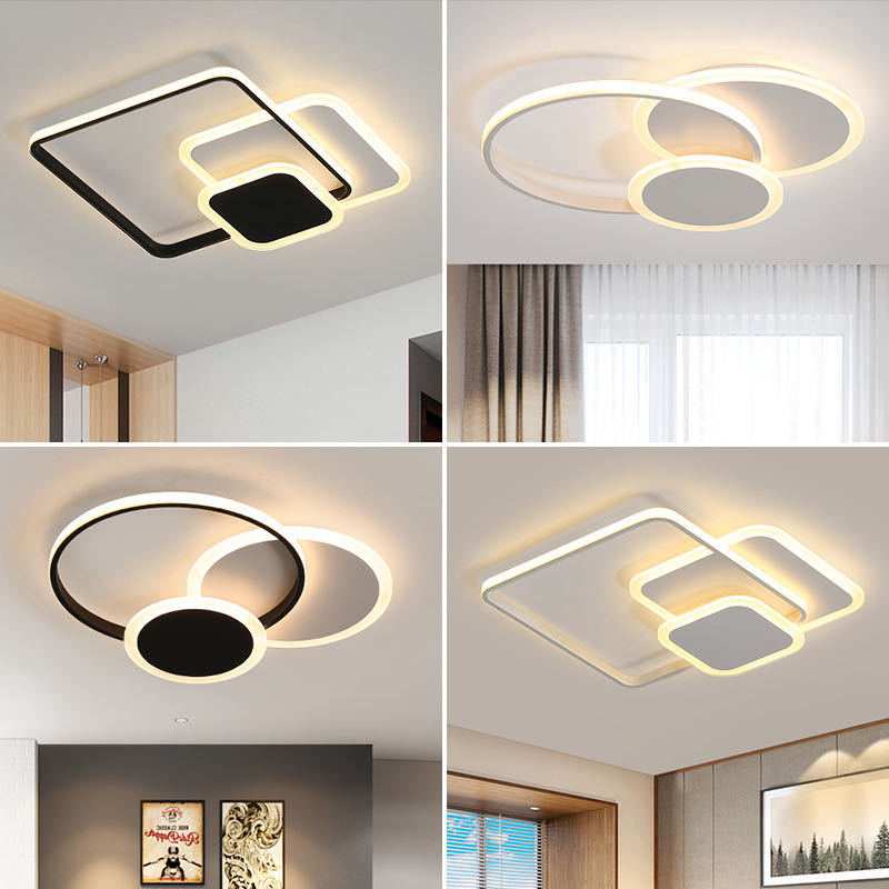 主卧室灯吸顶灯客厅灯温馨浪漫北欧风创意女房间灯饰现代简约灯具