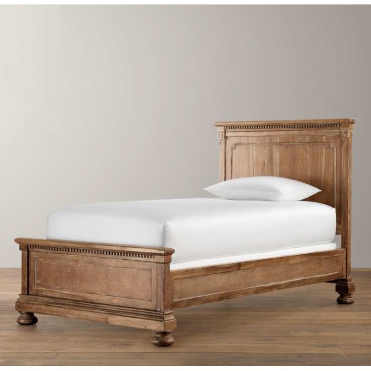 法式复古实木儿童床主卧双人床美式乡村雕花卧室床公主床家具定制