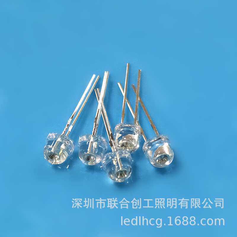 4.8mm草帽绿光灯珠直插草帽绿灯led草帽绿光  F5草帽绿光