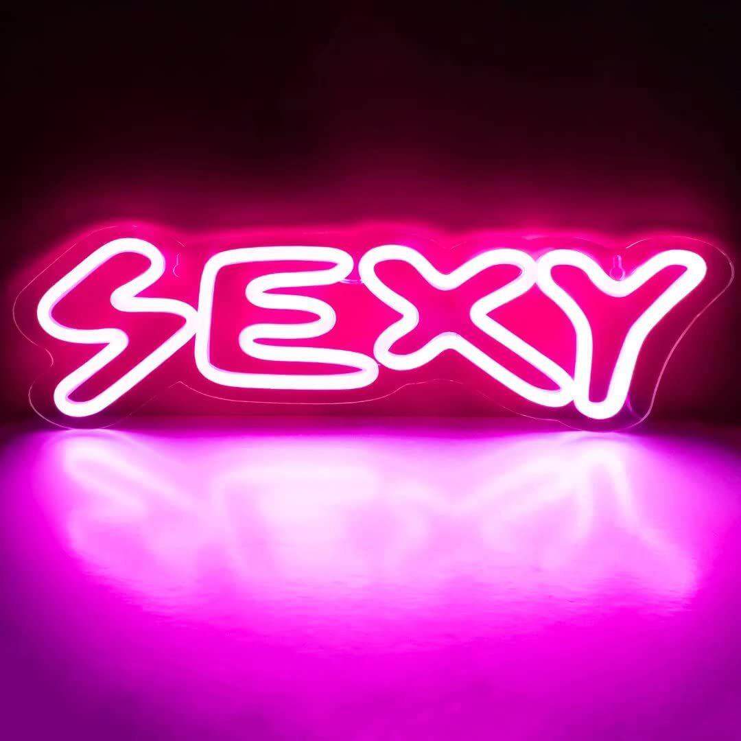 亚克力霓虹灯招牌酒吧夜总会派对性感Sexy 英文发光字母造型广告