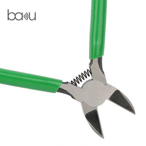 巴酷BA-621手动工具切割钳剪线钳Cr.V60C铬钒钢尖嘴扁嘴老虎钳5寸