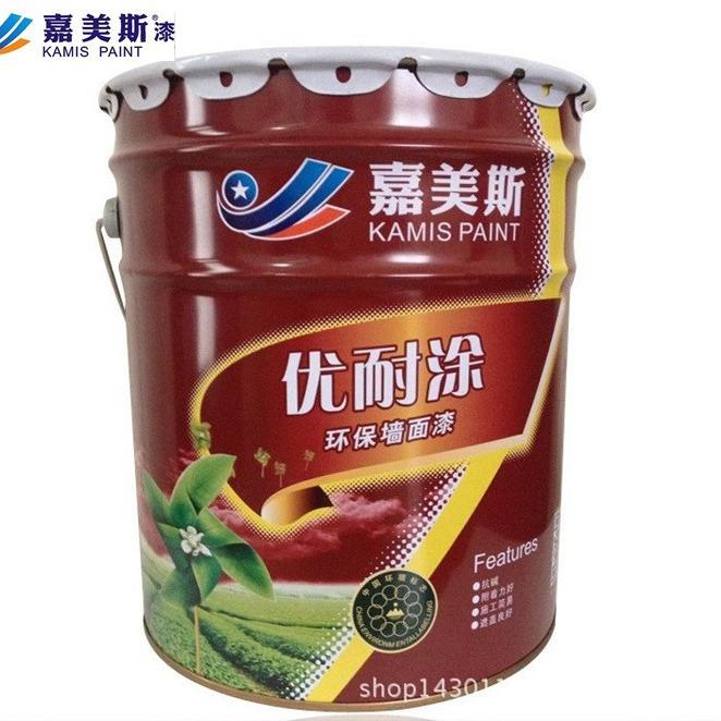 涂料出口工厂白色18L优耐涂内墙乳胶漆 防霉墙面漆遮盖力好可出口