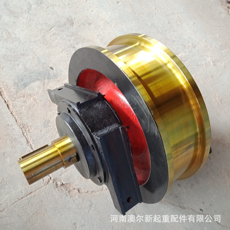 厂家供应起重机车轮组车轮组图纸φ350*100单边车轮组