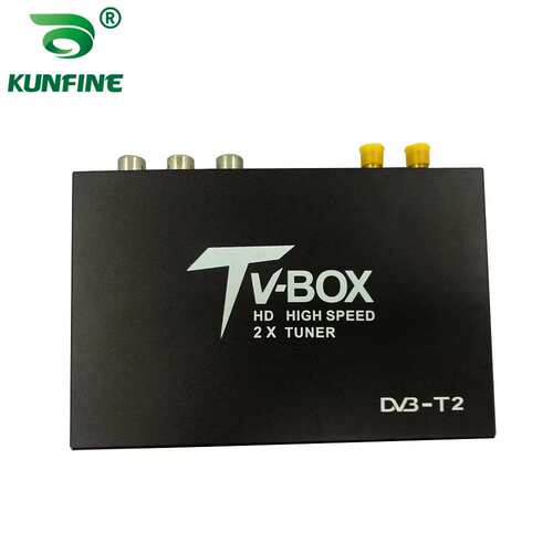 车载电视信号盒移动数字电视盒DVB-T2 HEVC H.265接收调谐器盒