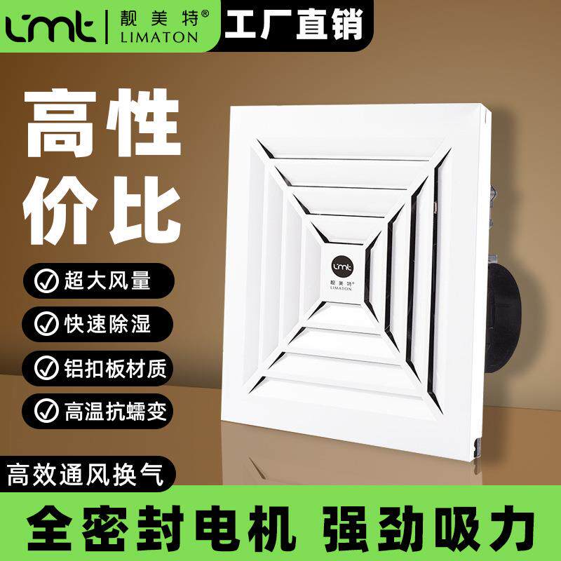 靓美特600x600mm20寸集成天花吊顶管道式大功率换排气厨房卫生间