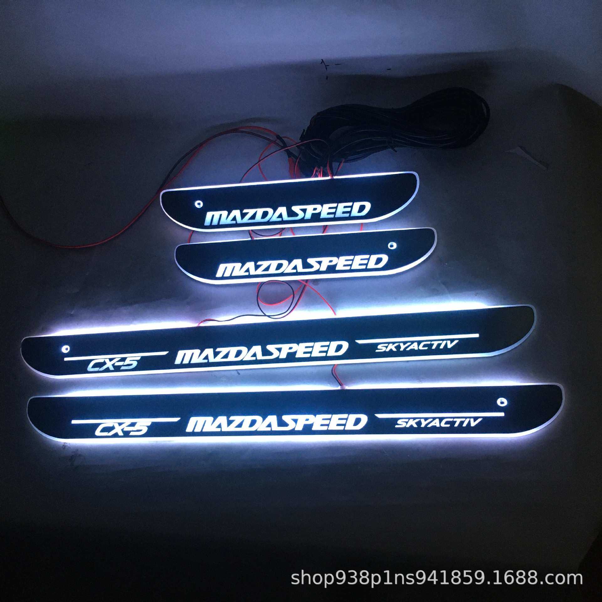 红外免破线款适用于马自达CX-5门槛条流光LED灯迎宾踏板CX5改装
