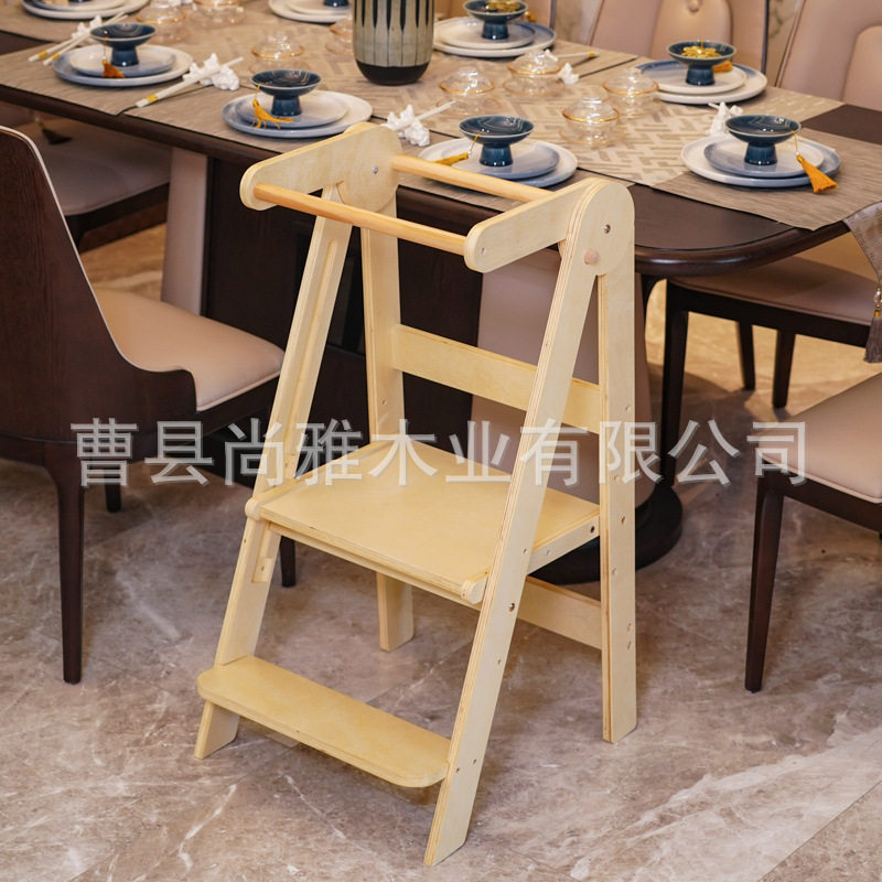 宝宝蒙氏学习塔洗漱脚踏凳可折叠垫脚凳防摔洗手凳餐桌座椅