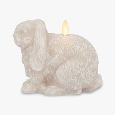 Chalk Flameless Candle Lop Rabbit Figural亚马逊爆款 复活节兔
