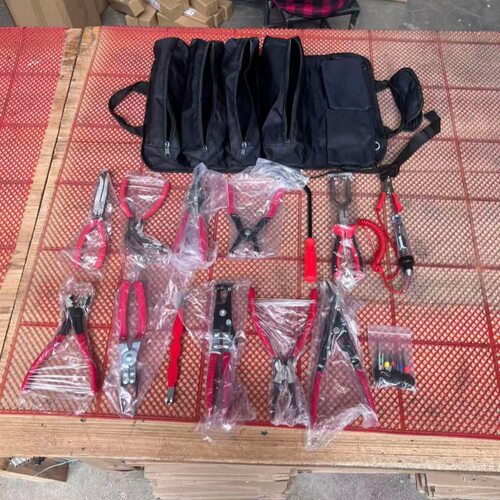 汽修钳全套装14PC断电钳断线钳油管钳卡扣钳虎型卡钳管束钳开灯钳