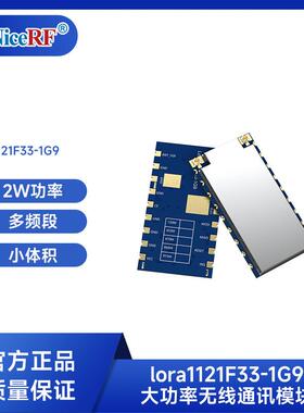 2W大功率LR1121模块开发sub-GHz卫星频段射频模块LoRa1121F33-1G9