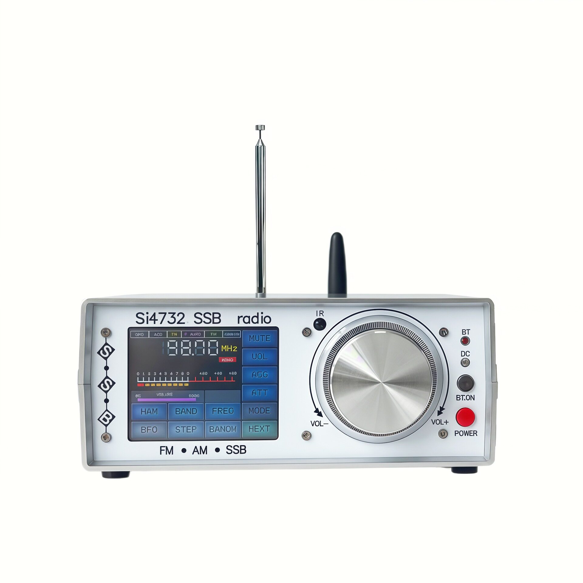 ATS25立体声桌面收音机2.8英寸触摸屏支持SSB 蓝牙发射全球FM频段