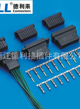 替代AMP D-3100 空中对接 大电流 10A镀金 螺丝 BMS 储能连接器