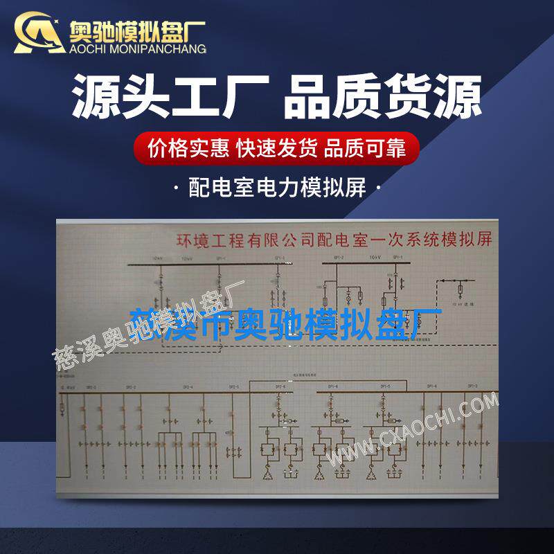 小区电气模拟屏模拟盘 配电室电力模拟屏 马赛克阻燃图板配置图