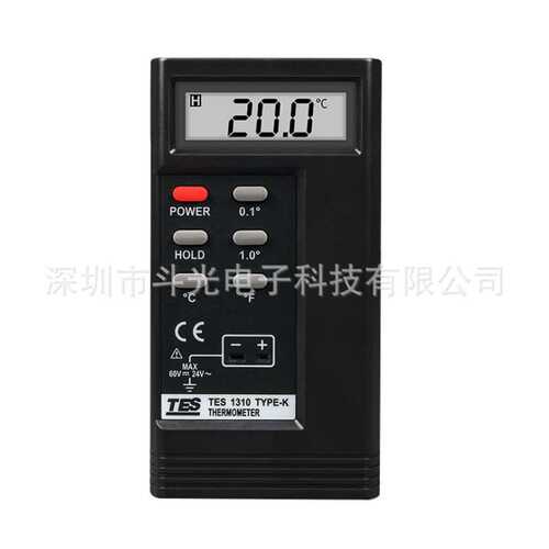 PCB烤箱K型接触式炉温度表单通道热电偶测温器量仪表面计TES-1310