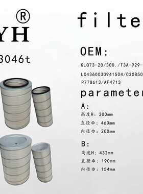 KLQ73-200/300-T3A-929-110-C30850/C301537/P778613/AF4713空滤