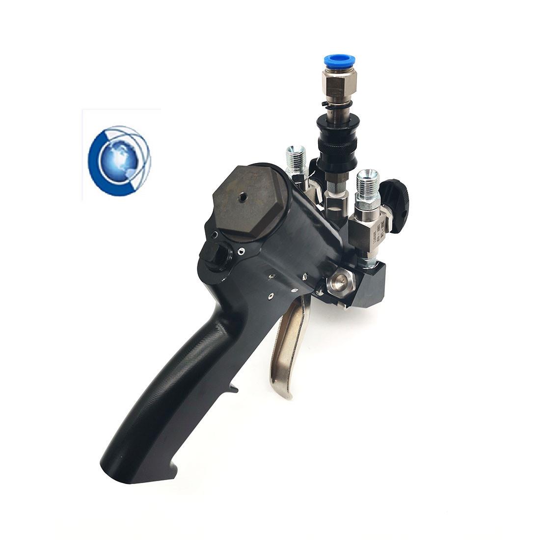 现货Pneumatic Control Spray Gun :1:1双组分黑料白料喷枪