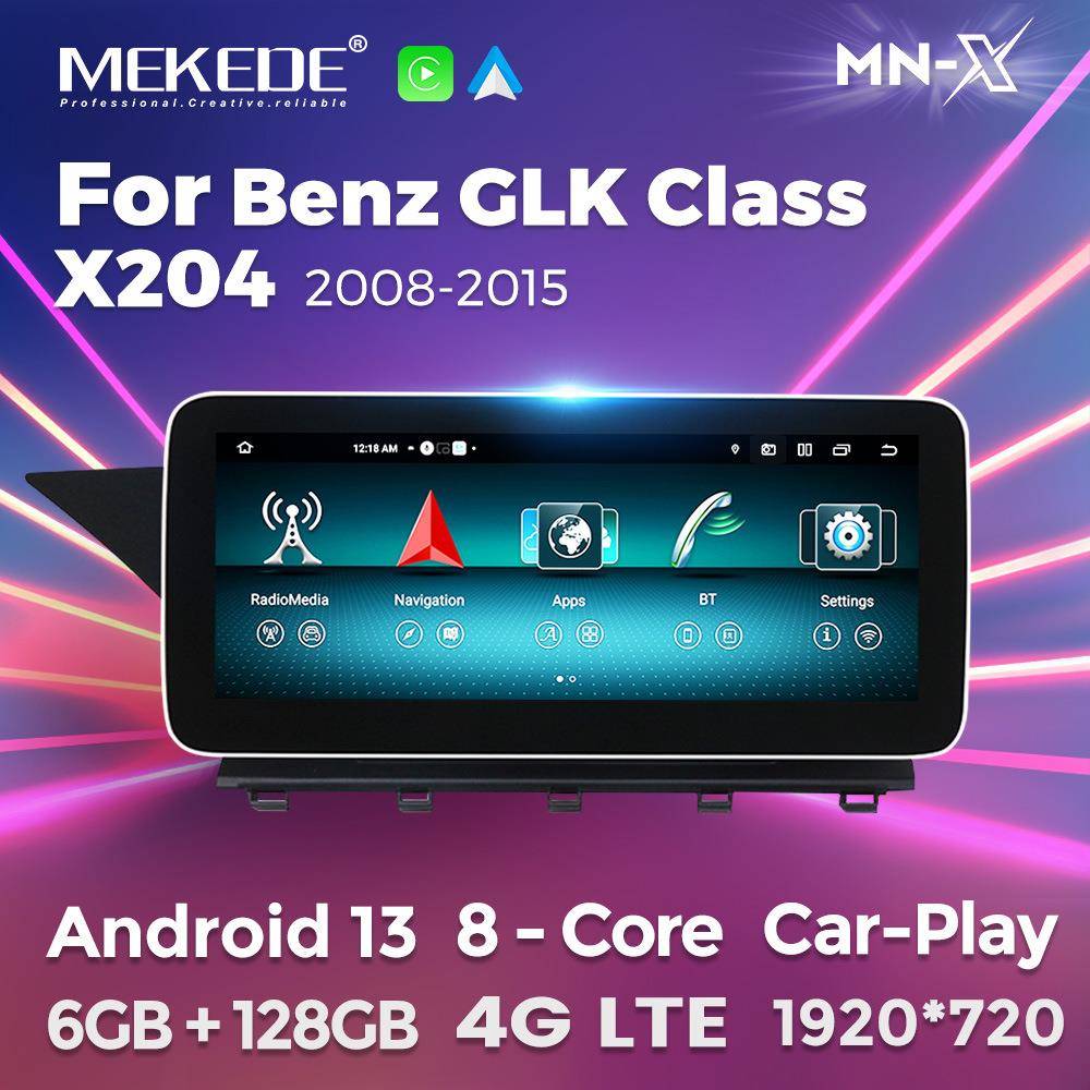 适用于奔驰GLK级X204 2008-2015款MN-X安卓大屏中控导航收音机