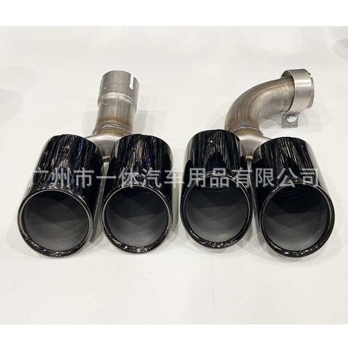 适用于18-22宝马新X3X4 G01G02G08排气管改装四出镀黑碳纤AK尾喉