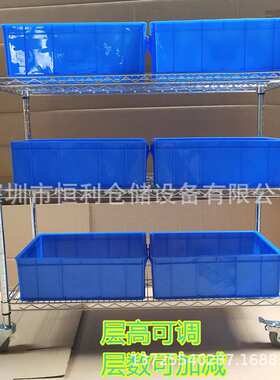 带轮子货架不锈钢金属货架移动物料车镀络线网货架置物架厂家直销