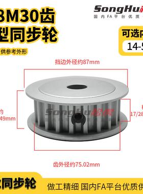 EBL61-S8M400-30-A-P-d14至50孔EBL61-S8M400-30-A-P-d27同步轮