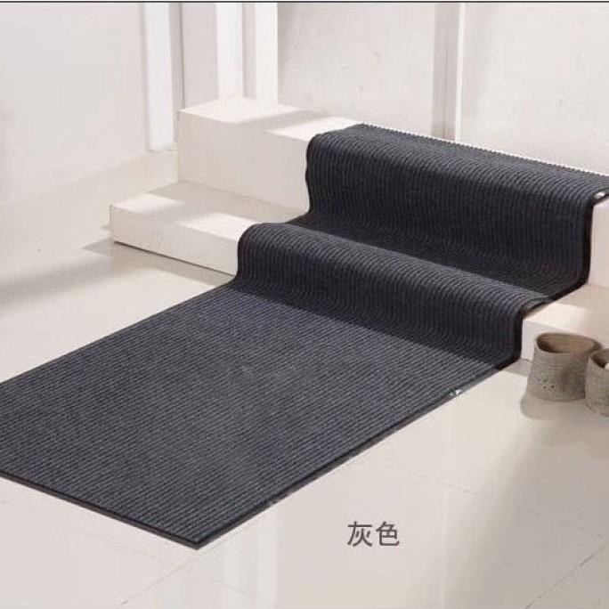 加拿大热卖双条纹走廊垫过道隔音垫防滑地垫地毯卷材门垫刮尘脚垫