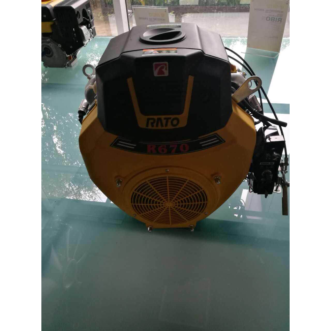 润通R670V型双缸四冲程水平轴动力汽油机发动机