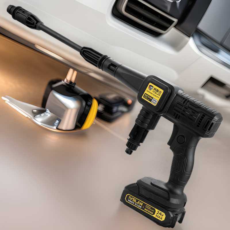 阿斯兰便携高压无线锂电洗车机洗车配件水枪水管清洗机 电动