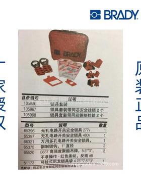 贝迪BRADY 10596 综合类锁具套装无孔/多孔电路开关锁具