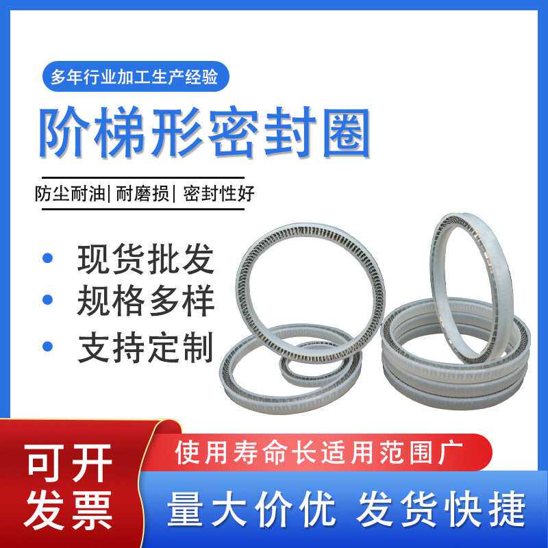 厂家直供阶梯形平衡密封圈四氟耐压防水油封轴承耐高压机械密封件