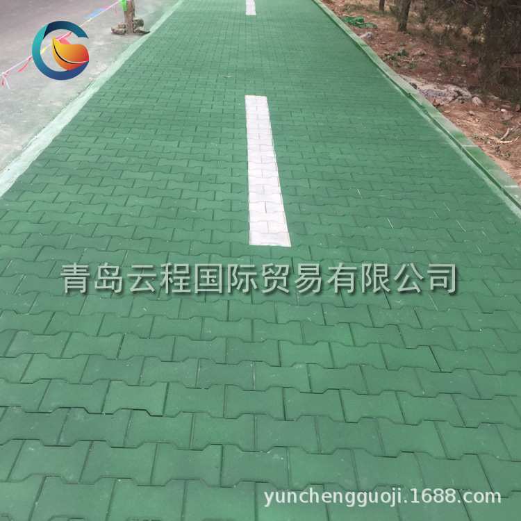 工字型橡胶地砖 橡胶砖 弹性安全地垫 户外橡胶垫厂家供应地板