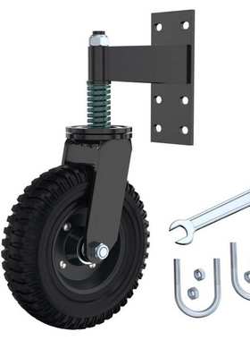 重型旋转门6寸橡胶滚轮  闸门辅助支撑轮Gate 6’’ Rubber Wheel