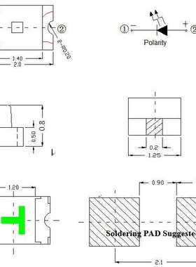 LED0805雾状橙灯 LED磨沙灯珠 0805雾面橙色 高亮橙光 LED指示灯