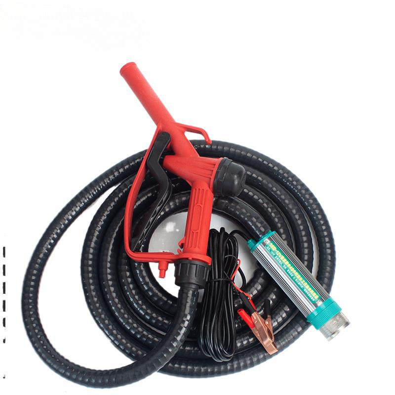 电动抽油泵12V24V加油柴油油抽子吸油泵油枪小型加油机抽水泵