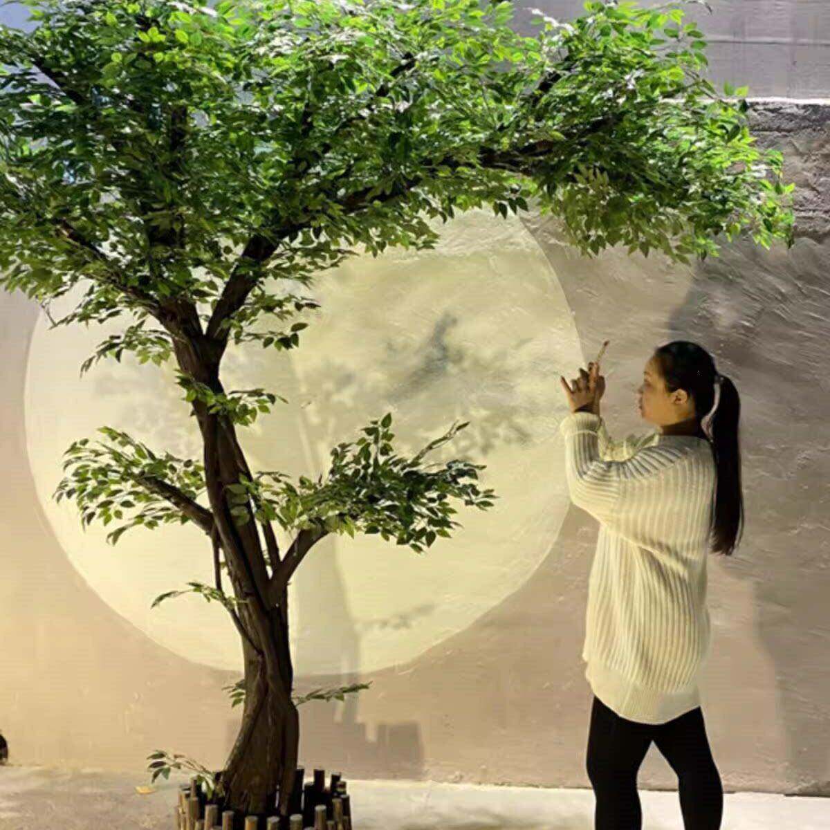仿真榕树假树绿植盆景落地红枫树大型银杏树免打理