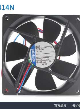 德国ebmpapst轴流风机3414N 9225 24V 2.3W通信通讯设备散热风扇