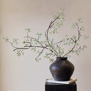 马桑果花假花束摆设干花客厅插花装饰摆件仿生侘寂风花艺植绒雏菊