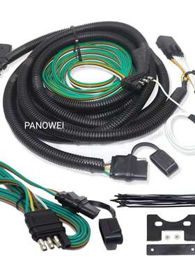 58964 适用18-23 Jeep吉普牧马人 JL 吉普角斗士 4针拖车牵引线束