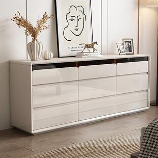 轻奢斗柜卧室靠墙收纳储物柜大容量床尾置物柜客厅抽屉五斗高级感