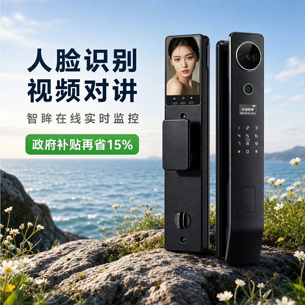 家用臻选康廷国补15%带监控门锁