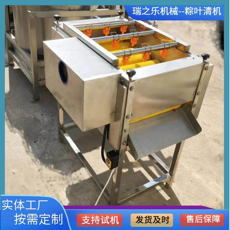 竹叶清洗设备 粽巴叶清洗机 芭蕉叶毛辊清洗机 琵琶叶毛刷清洗机