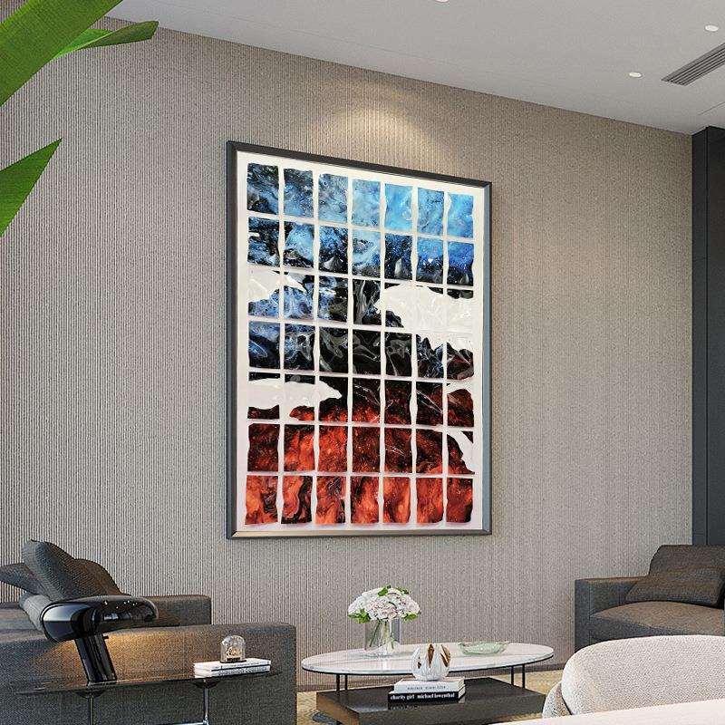 画心艺术立体装饰画风景山水画实物装置挂画现代抽象简约手工油画