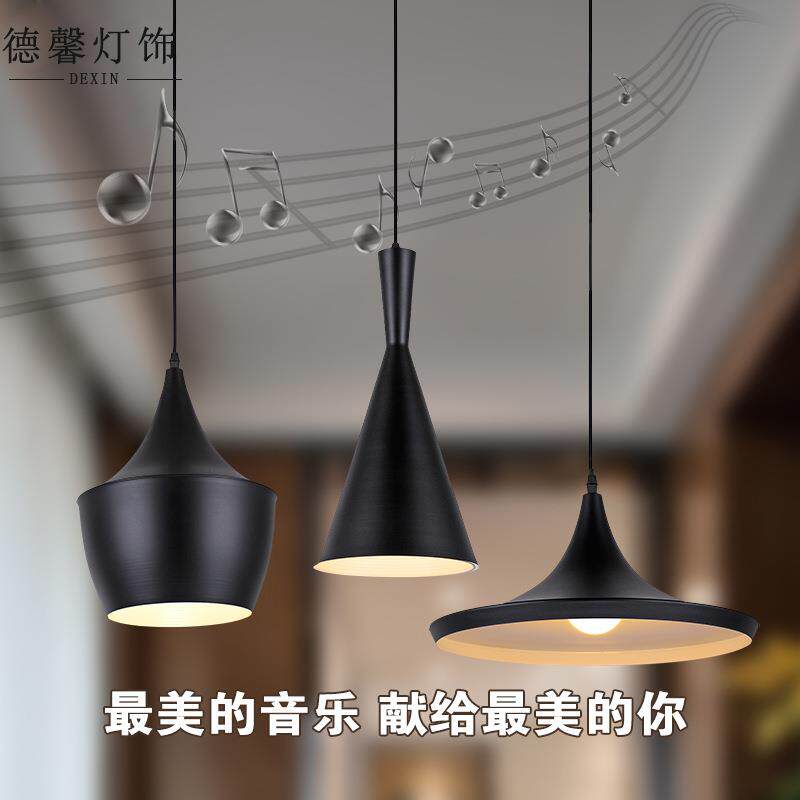 厂家促销 简约餐厅酒吧吧台灯具 北欧风格 铝材吊灯 乐器三头吊灯