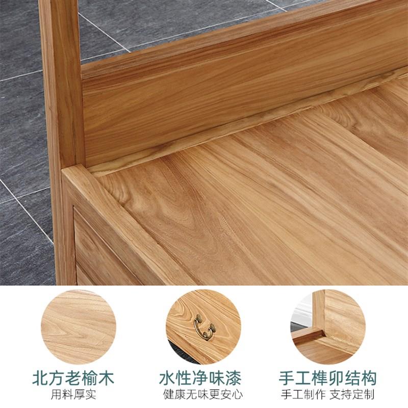 中式家具双人床老榆木架子床卧室实木仿古1.8/1.5米婚床古典卧室