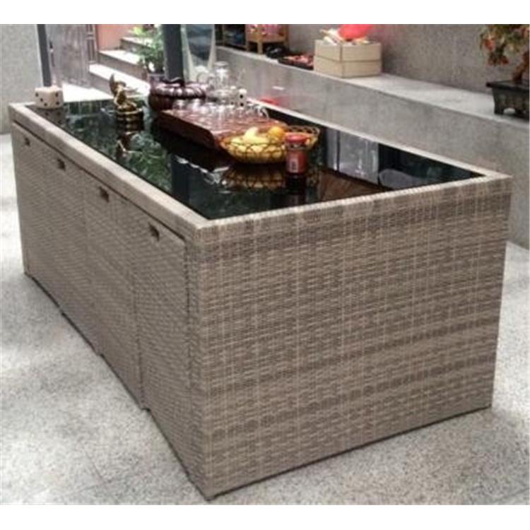 藤椅三五件套阳台庭院户外桌椅组合室外露台休闲花园创意藤编家具