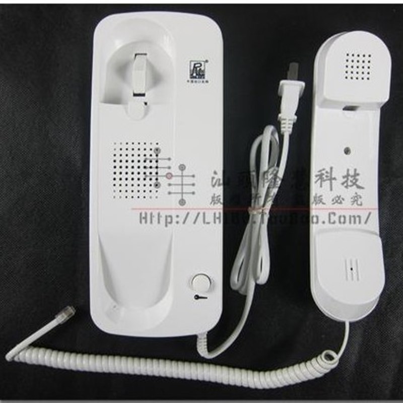 柔乐牌家用一拖一非可锁楼宇对讲门铃带开L功能插电通话机R视3207